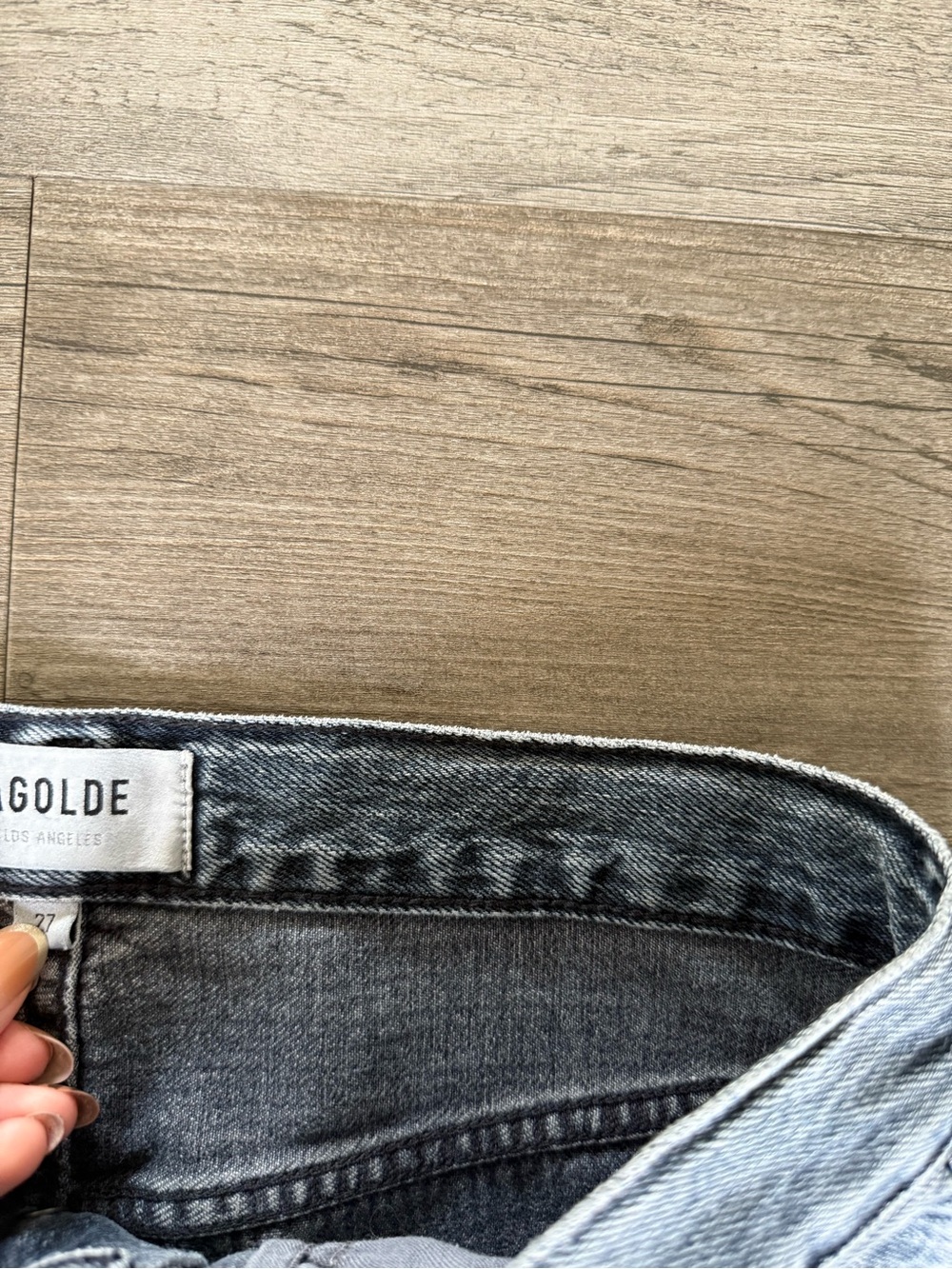 Agolde Riley high rise straight leg jeans 27 - Picture 4 of 8